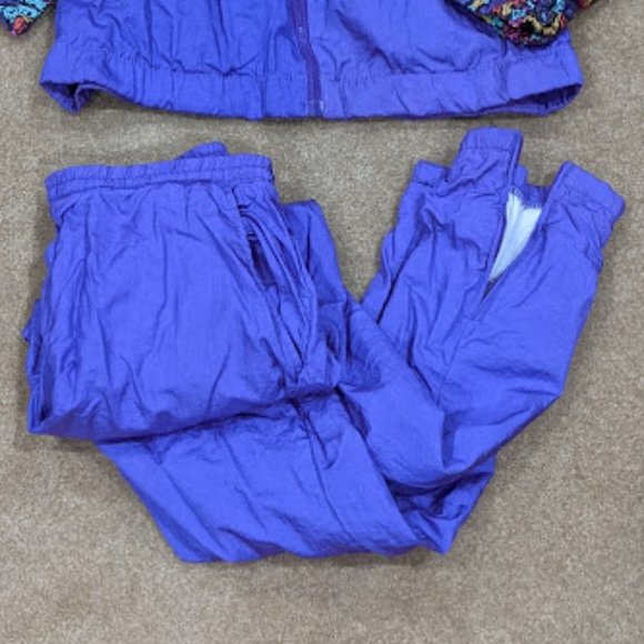 Adolfo Sport Retro Purple Track Suit - Picture 4 of 9